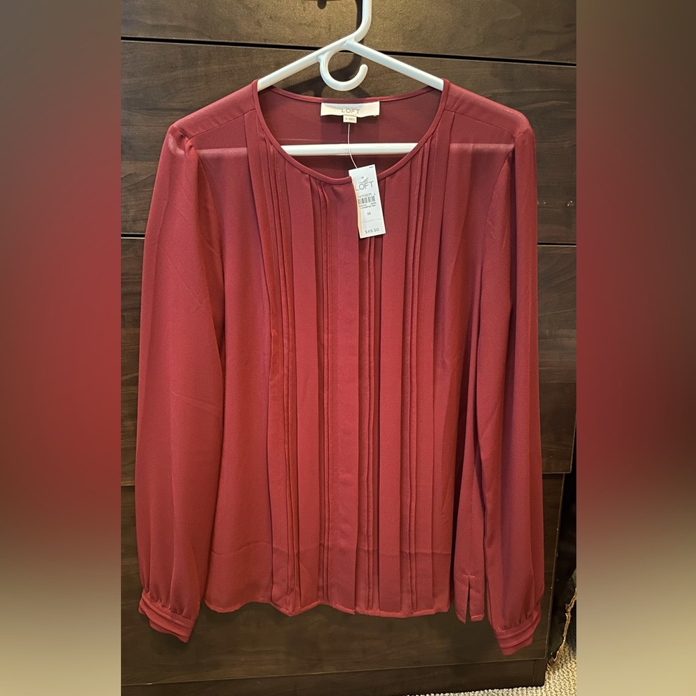 Ann Taylor Loft sheer blouse
